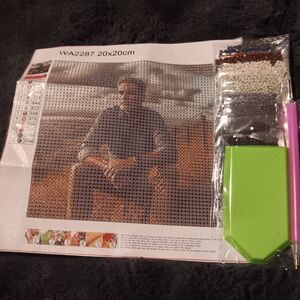 Diamond Painting Kit with Handsome Man 20x20